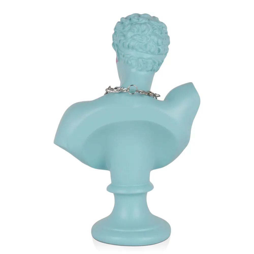 Statues & Sculptures Figurative|Table Top-Pop Art Titan 35cm Blu Blue Resin Indoor Sculpture