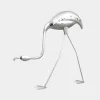 Statues & Sculptures Wildlife|Contemporary-Pure Flamingo 94cm Silver Metal Garden Sculpture