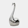 Statues & Sculptures Table Top|Floor Standing-Pure Swan 95cm Silver Metal Indoor Sculpture
