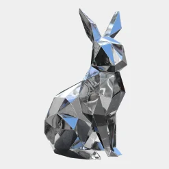 Statues & Sculptures Wildlife|Contemporary-Rabbit 61cm Geometric Metal Garden Sculpture