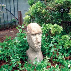 Statues & Sculptures Easter Island Heads-Rapa Nui Easter Island Head 52cm Stone Garden Ornament