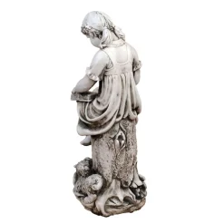 Statues & Sculptures Children-Reading Girl 89cm Stone Resin Garden Statue