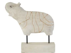 Statues & Sculptures Table Top|Animals-Regal Elephant 42cm Wood Indoor Statue