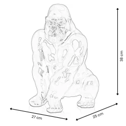 Statues & Sculptures Table Top|Animals-Regal Orangutan 38cm Abstract Resin Indoor Sculpture