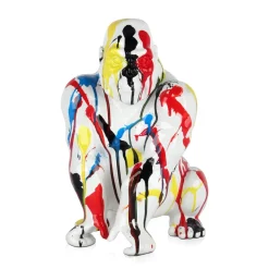 Statues & Sculptures Table Top|Abstract-Regal Orangutan 38cm Multicolour Resin Indoor Sculpture