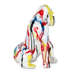 Statues & Sculptures Table Top|Abstract-Regal Orangutan 38cm Multicolour Resin Indoor Sculpture