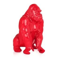 Statues & Sculptures Table Top|Animals-Regal Orangutan 38cm Red Resin Indoor Sculpture