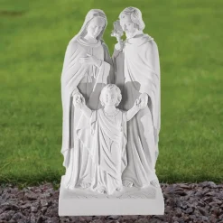 Statues & Sculptures Jesus|Virgin Mary-Religious Family 50cm Marble Resin Garden Statue