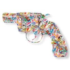 Statues & Sculptures Wall Art|Pop Art-Retro Revolver 32cm Pop Art Resin Wall Sculpture