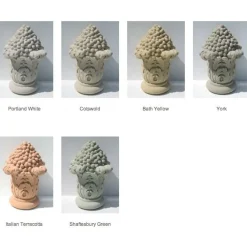 Statues & Sculptures Large|Round-Ribbon Vase 24" Stone Garden Planter