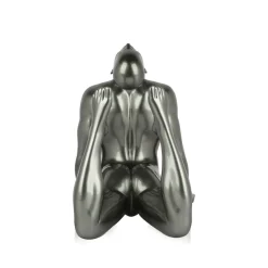 Statues & Sculptures Figurative|Table Top-Rising Core 24cm Anthracite Resin Indoor Sculpture