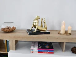 Statues & Sculptures Figurative|Table Top-Rising Core 24cm Gold Resin Indoor Sculpture