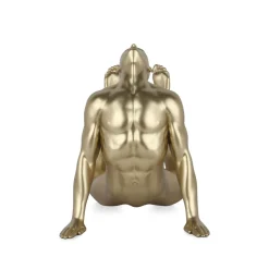 Statues & Sculptures Figurative|Table Top-Rising Core 24cm Gold Resin Indoor Sculpture
