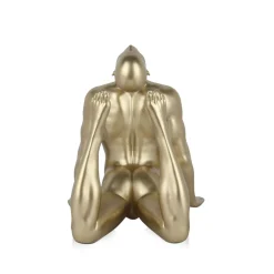 Statues & Sculptures Figurative|Table Top-Rising Core 24cm Gold Resin Indoor Sculpture