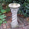 Statues & Sculptures Garden Sundials-Roman Brass Stone Garden Sundial