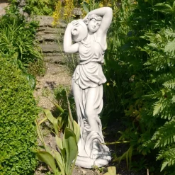 Statues & Sculptures Roman-Roman Goddess with Urn 84cm Stone Resin Garden Statue