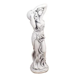 Statues & Sculptures Roman-Roman Goddess with Urn 84cm Stone Resin Garden Statue