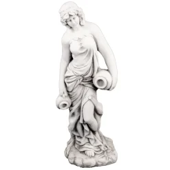 Statues & Sculptures Roman-Roman Goddess with Urns 79cm Stone Resin Garden Statue