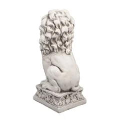 Statues & Sculptures Wildlife|Lions-Royal Lion Antique Stone Garden Statue
