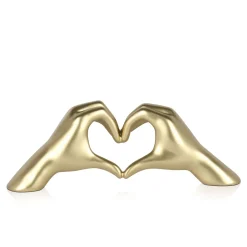 Statues & Sculptures Table Top|Contemporary-Sacred Love 15cm Gold Resin Indoor Sculpture