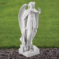 Statues & Sculptures Angel-Saint Michael 58cm Marble Resin Garden Statue