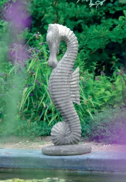 Statues & Sculptures Sealife-Seahorse 94cm Stone Garden Ornament