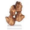 Statues & Sculptures Figurative|Table Top-Secret Lovers 57cm Bronze Resin Indoor Sculpture