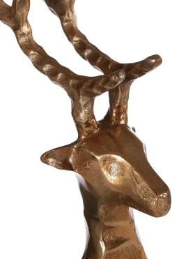 Statues & Sculptures Table Top|Animals-Serene Stag 38cm Bronze Metal Indoor Statue