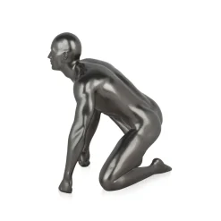 Statues & Sculptures Figurative|Table Top-Shadow Protector 24cm Anthracite Resin Indoor Sculpture