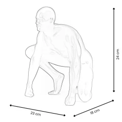 Statues & Sculptures Figurative|Table Top-Shadow Protector 24cm Anthracite Resin Indoor Sculpture