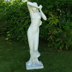 Statues & Sculptures Greek-Shy Maiden 155cm Marble Resin Garden Statue