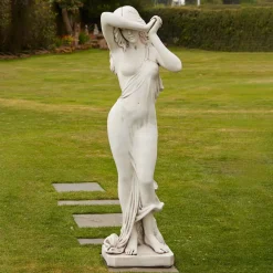 Statues & Sculptures Greek-Shy Maiden 114cm Stone Garden Statue