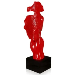 Statues & Sculptures Figurative|Table Top-Silent Warrior 48cm Red Resin Indoor Sculpture