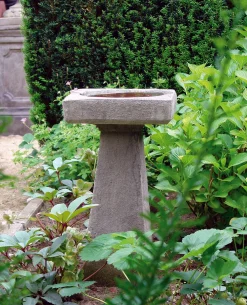 Statues & Sculptures Bird Baths-Simple Design Stone Garden Birdbath