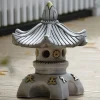 Statues & Sculptures Pagodas-Single Top Japanese Pagoda Stone Garden Ornament