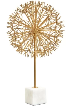 Statues & Sculptures Table Top|Abstract-Skyflare 57cm Gold Metal Indoor Sculpture