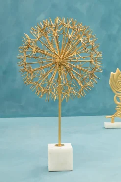 Statues & Sculptures Table Top|Abstract-Skyflare 57cm Gold Metal Indoor Sculpture