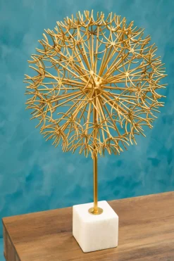 Statues & Sculptures Table Top|Abstract-Skyflare 57cm Gold Metal Indoor Sculpture