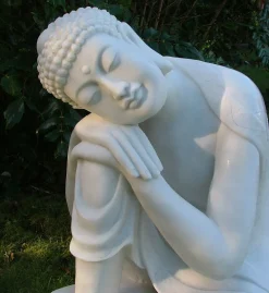 Statues & Sculptures Buddha-Sleeping Buddha 60cm Marble Resin Garden Ornament