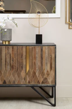 Statues & Sculptures Table Top|Abstract-Solar Interlace 70cm Gold Metal Indoor Sculpture