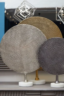 Statues & Sculptures Table Top|Abstract-Solaris 40cm Metal Indoor Sculptures