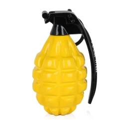 Statues & Sculptures Table Top|Contemporary-Sonic Grenade 25cm Yellow Resin Indoor Sculpture