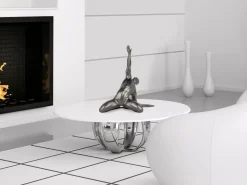 Statues & Sculptures Figurative|Table Top-Soul Ascension 41cm Anthracite Resin Indoor Sculpture