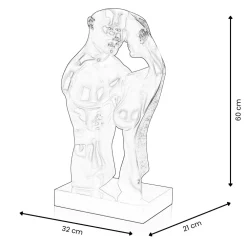 Statues & Sculptures Figurative|Table Top-Soul Reflection 60cm Anthracite Resin Indoor Sculpture