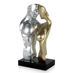 Statues & Sculptures Figurative|Table Top-Soul Reflection 60cm Silver Resin Indoor Sculpture