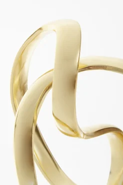 Statues & Sculptures Table Top|Abstract-Spiral Symphony 34cm Gold Metal Indoor Sculpture