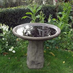Statues & Sculptures Bird Baths-Staddle Design Stone Garden Birdbath