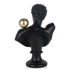 Statues & Sculptures Figurative|Table Top-Stealth Titan 35cm Black Resin Indoor Sculpture