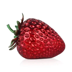 Statues & Sculptures Table Top|Contemporary-Strawberry Pop 31cm Red Resin Indoor Sculpture