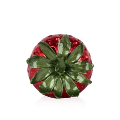 Statues & Sculptures Table Top|Contemporary-Strawberry Pop 24cm Red Resin Indoor Sculpture